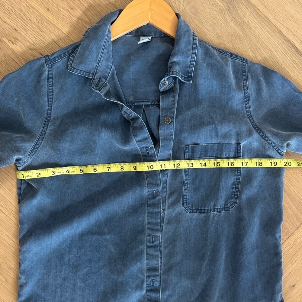 Old Navy Blue Button Down Shirt - Picture 5 of 5